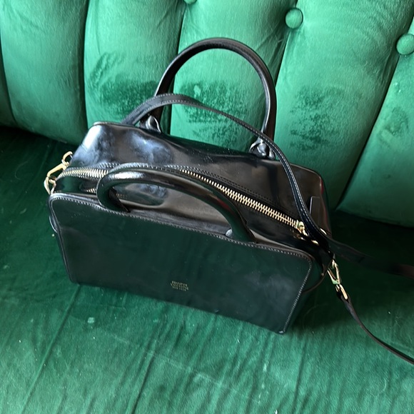 Frances Valentine handbag. Size medium in patent black - Picture 5 of 9